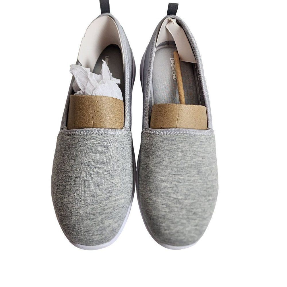 Lands' End Women's Grey Slip On Naturetex 70 Shoes Size 11  NWT